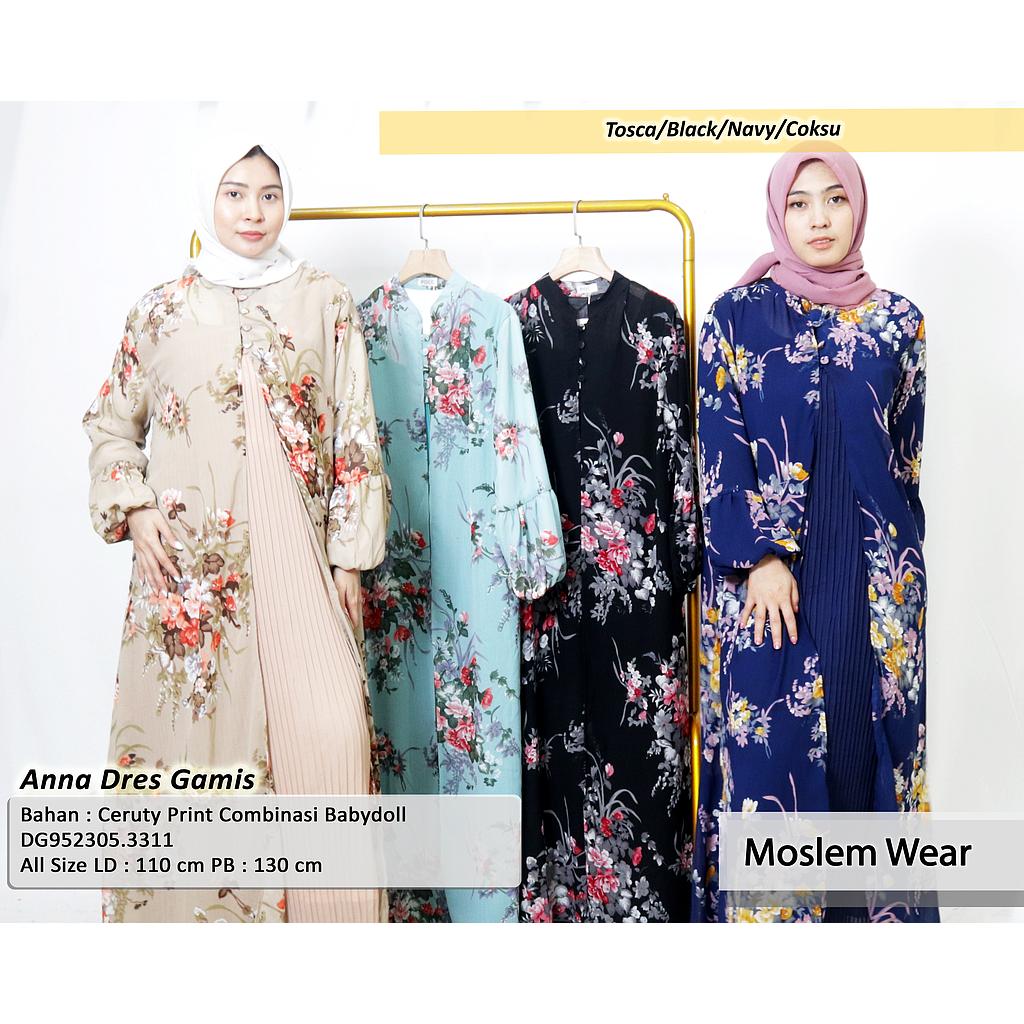 Anna dress gamis  (DG331)