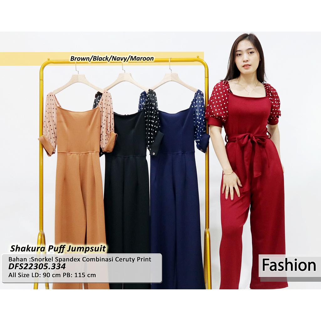 Shakura puff jumpsuit  (DF334)