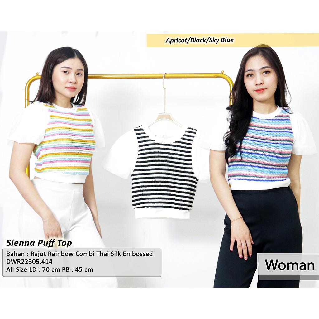 Selena short sleeve top silk (DW414)