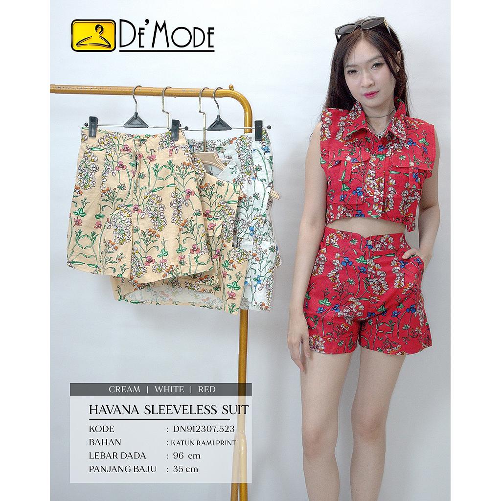 Havana sleeveless suit (DN523)