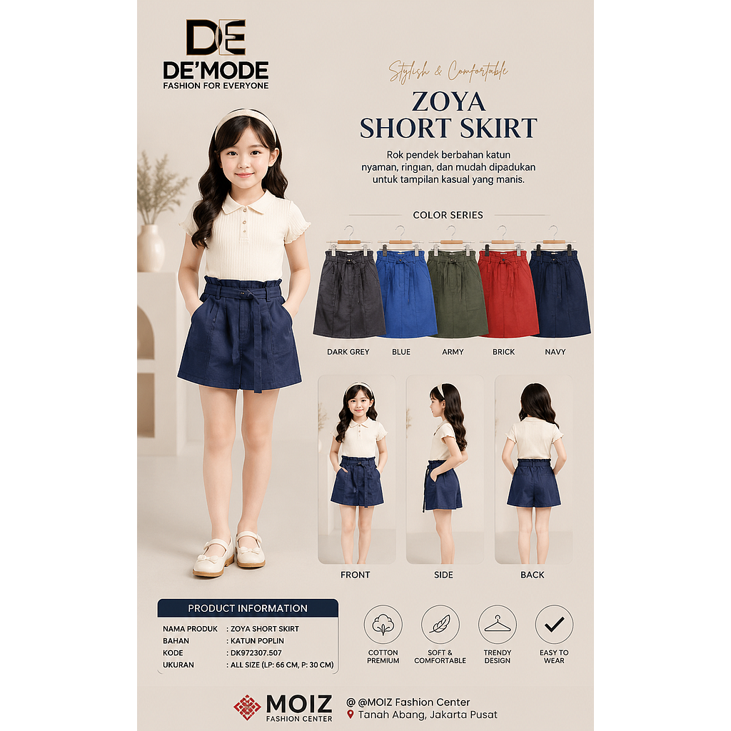 Zoya Short skirt  (DK507)