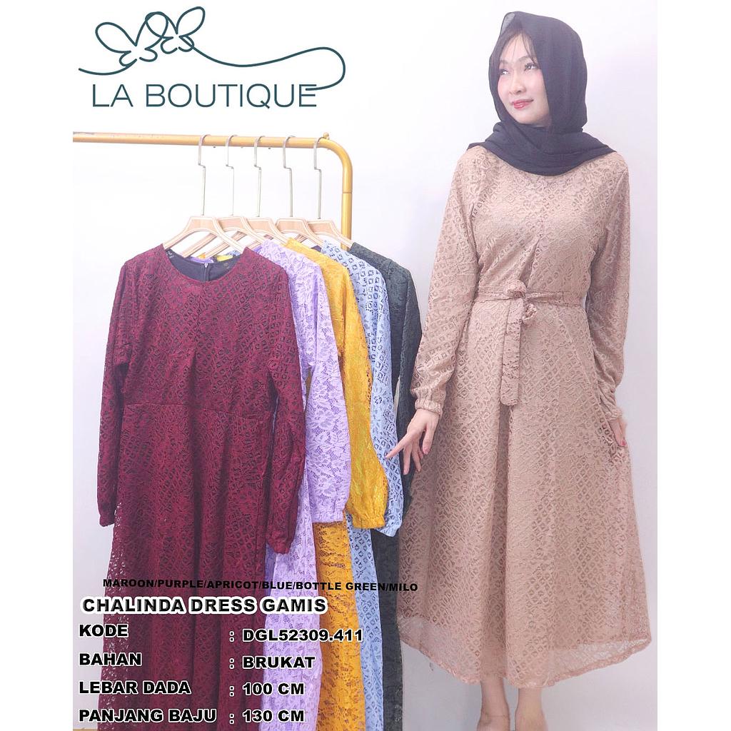 Chalinda Dress Gamis (DG411)