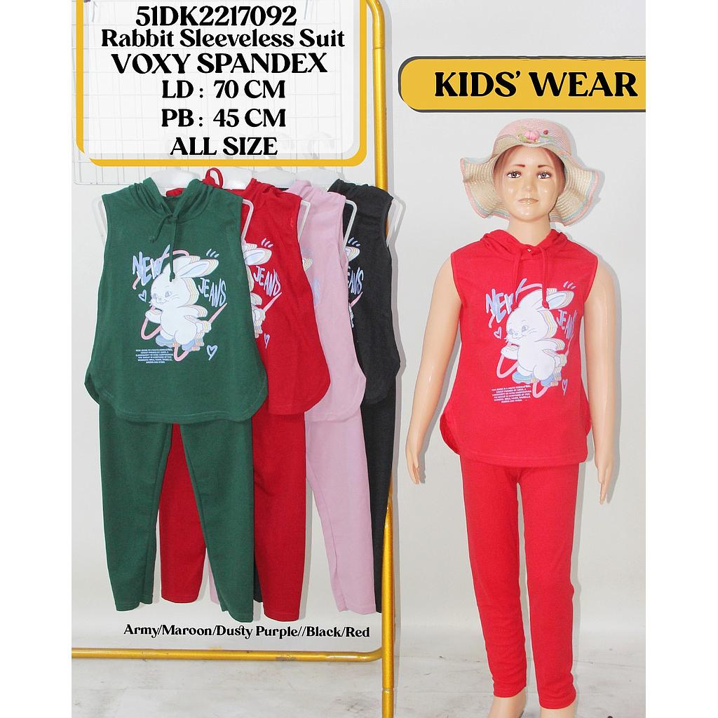 Rabbit sleeveless suit (DK522)