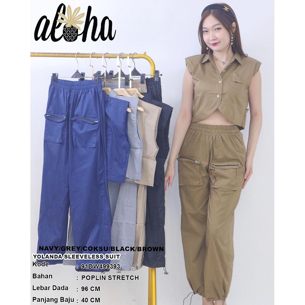 Yolanda sleeveless suit  (DW499+DF393)