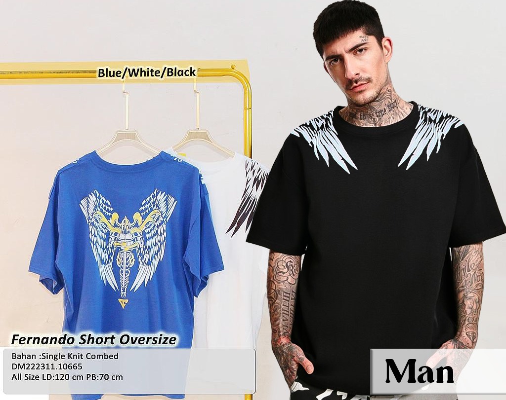 Fernando short oversize  (DM106)