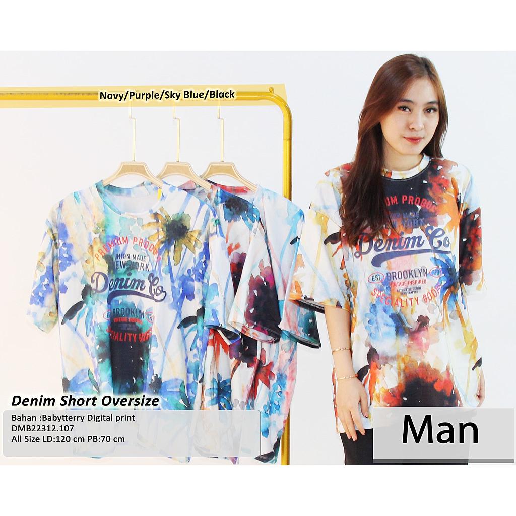 Denim Short Oversize  (DM107)