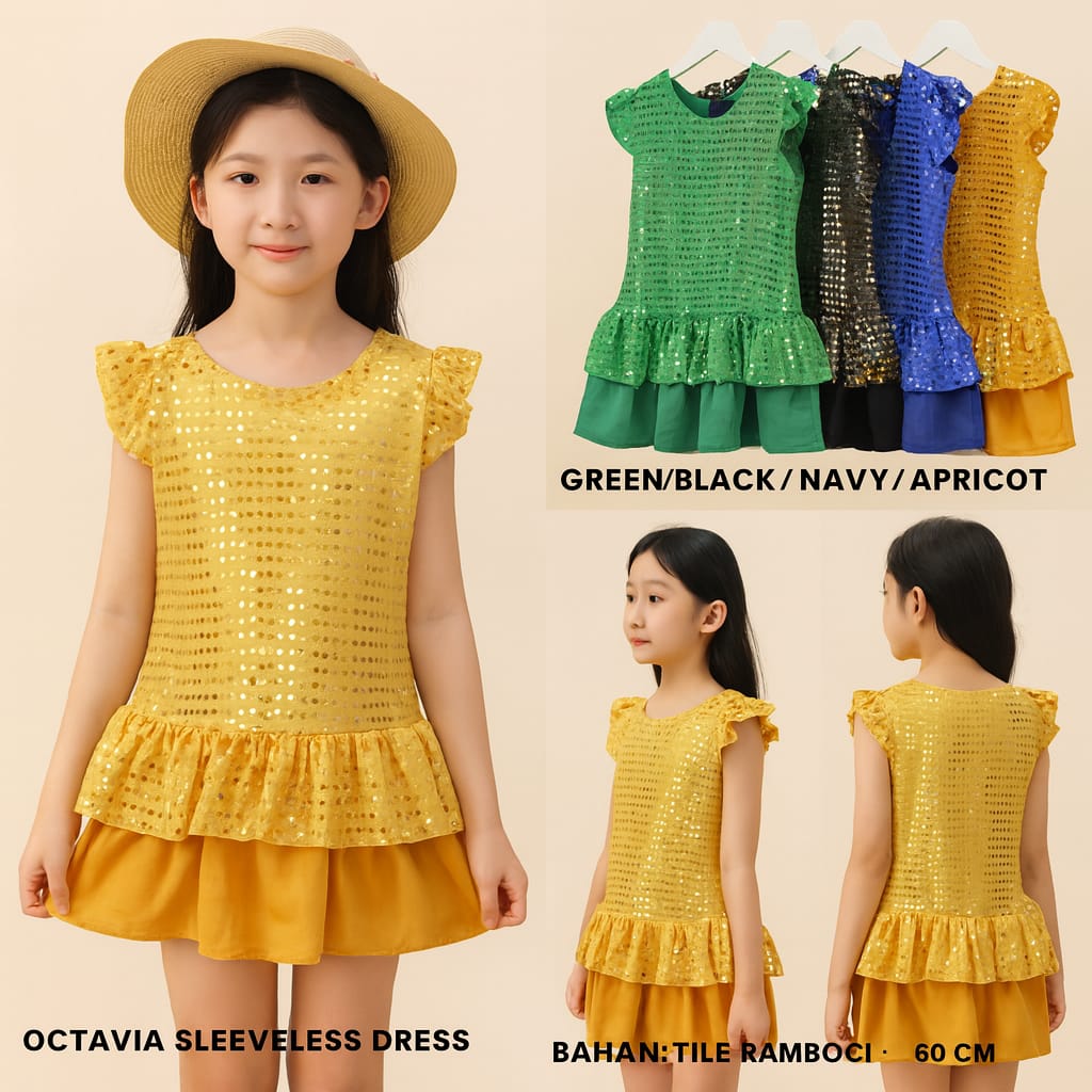 Octavia Sleeveless Dress (DK589)