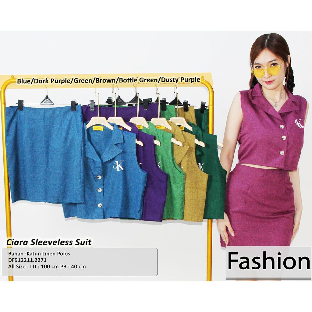 Ciara sleeveless suit (DF227)