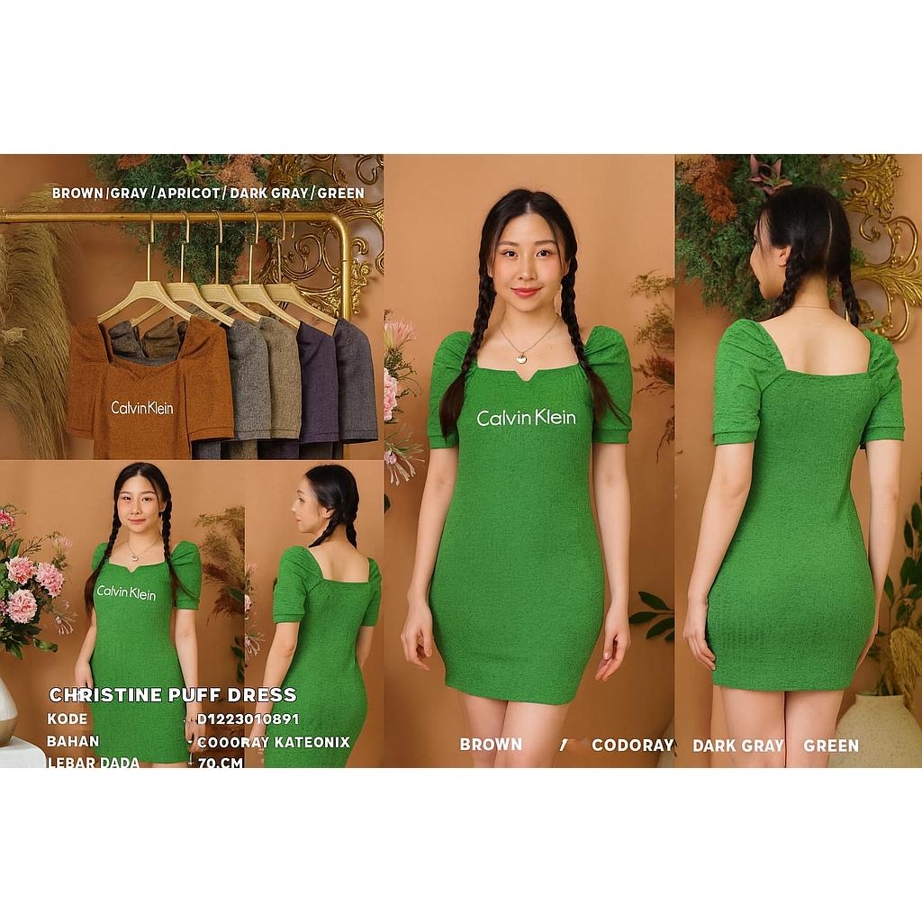 Christine puff Dress (DI089)