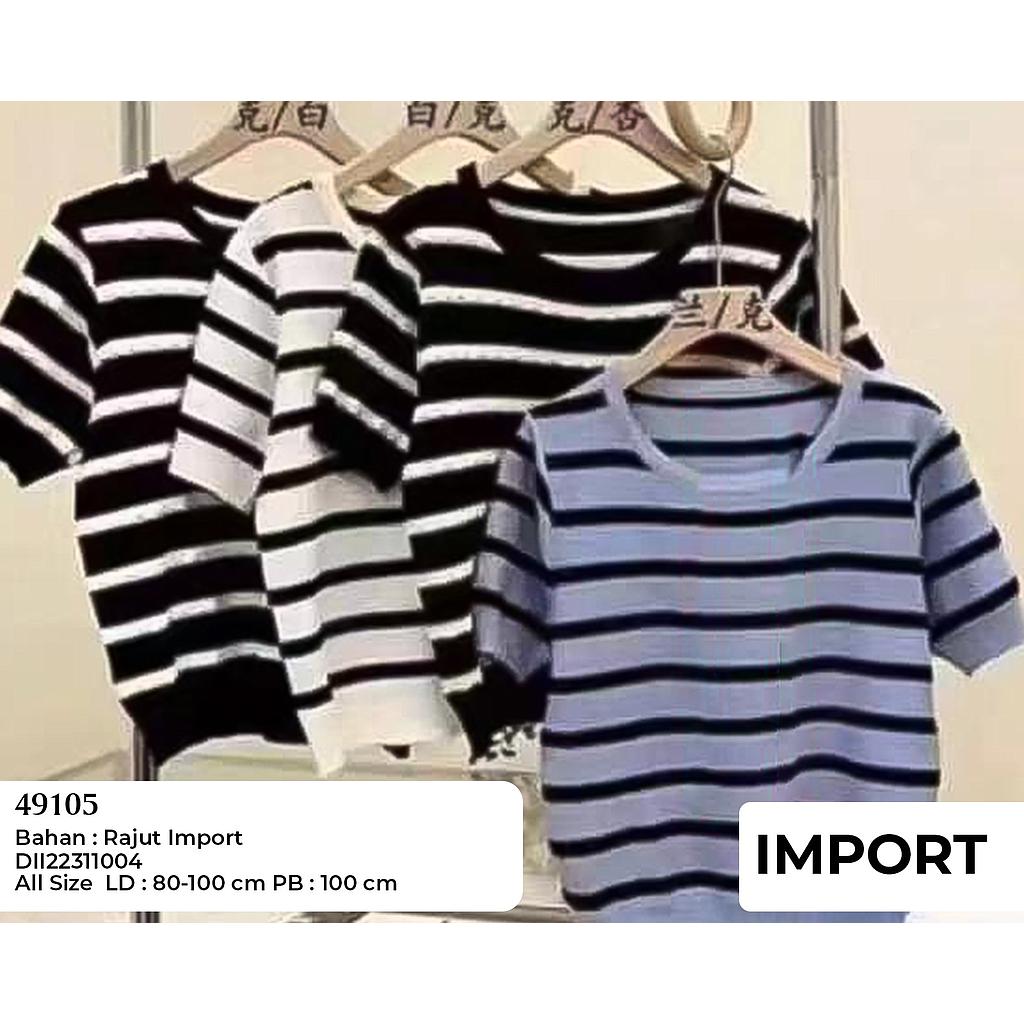 Virna short stripe Top 