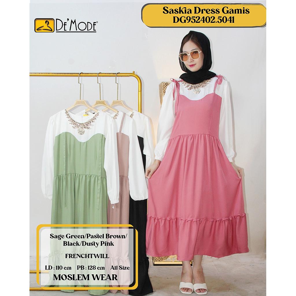 Saskia Dress Gamis (DG504)